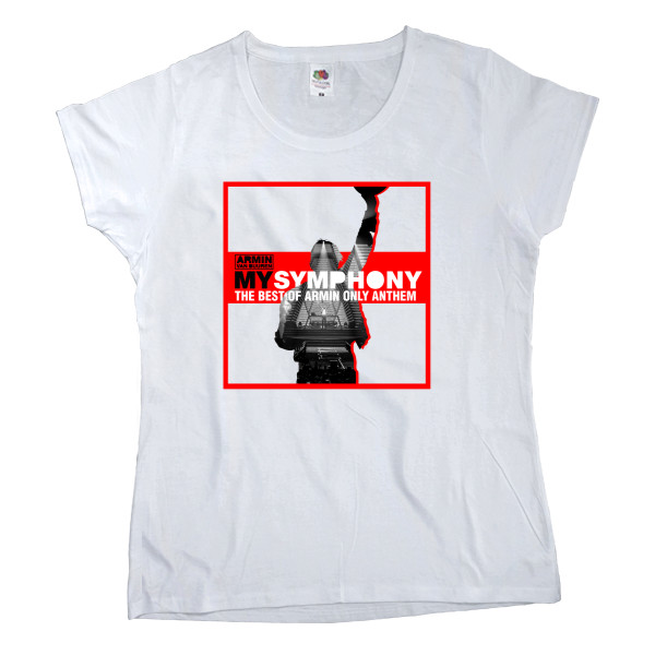 Women's T-shirt Fruit of the loom - My symphony Armin van Buuren - Mfest