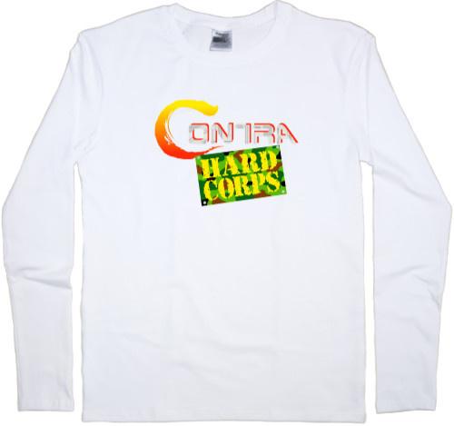 Kids' Longsleeve Shirt - Contra: Hard Corps Logo - Mfest