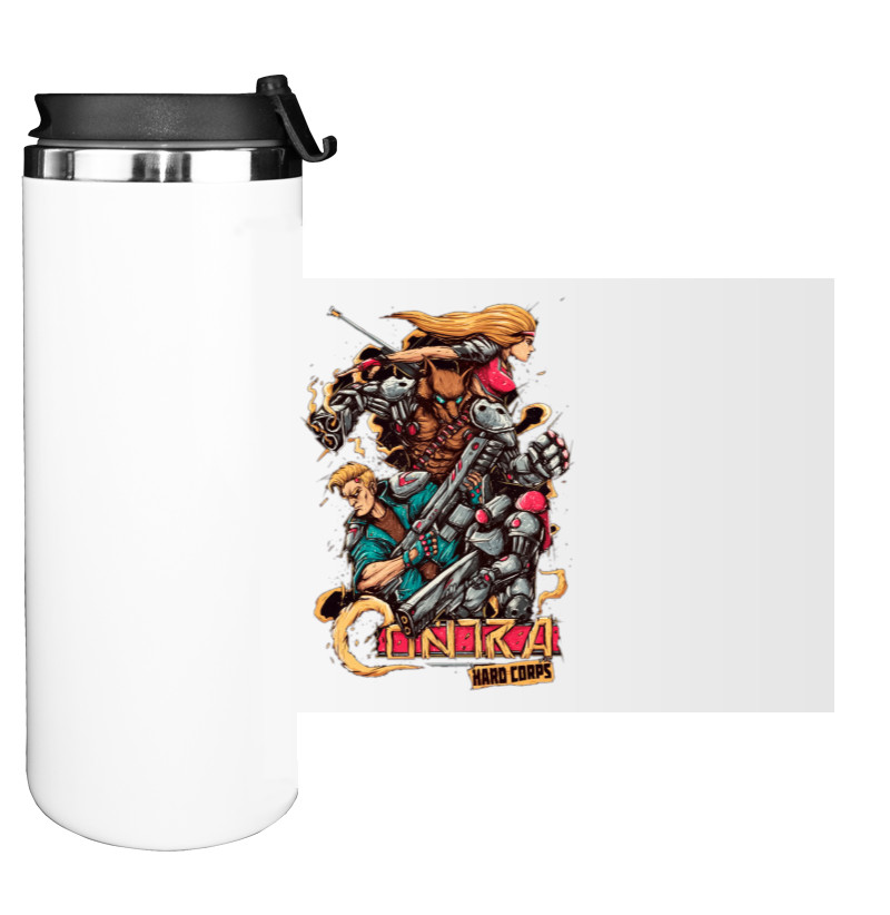 Water Bottle on Tumbler - Contra: Hard Corps Sega - Mfest