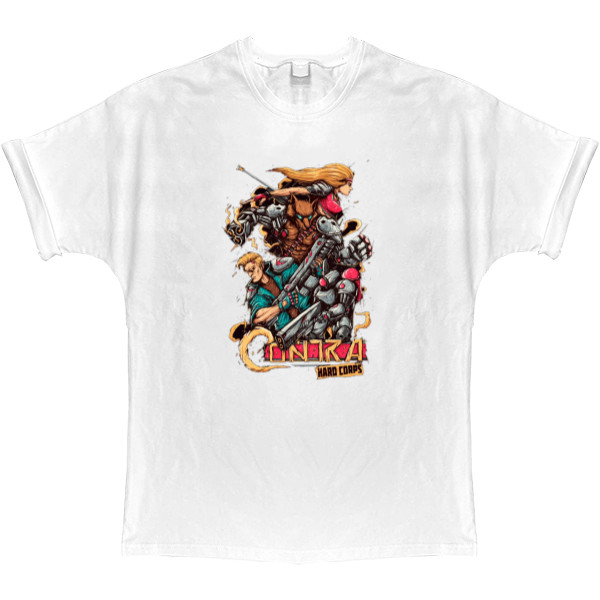 T-shirt Oversize - Contra: Hard Corps Sega - Mfest