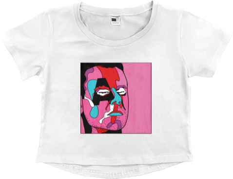 Women's Cropped Premium T-Shirt - Armin Van Buuren Art 2 - Mfest