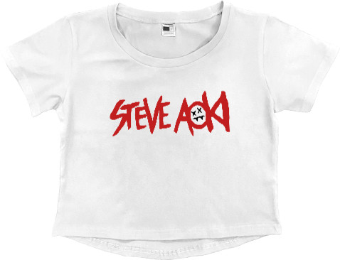 Women's Cropped Premium T-Shirt - Steve Aoki - Mfest