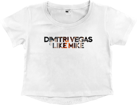 Women's Cropped Premium T-Shirt - Dimitri Vegas and Like Mike - Mfest