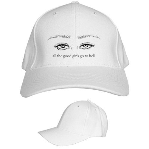 Kids' Baseball Cap 6-panel - all the good girls go to hell - billie eilish - Mfest