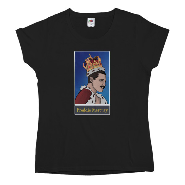 Women's T-shirt Fruit of the loom - Freddie Mercury. Фредди Меркьюри. Queen - Mfest