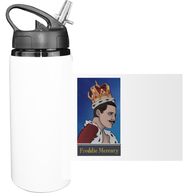 Sport Water Bottle - Freddie Mercury. Фредди Меркьюри. Queen - Mfest