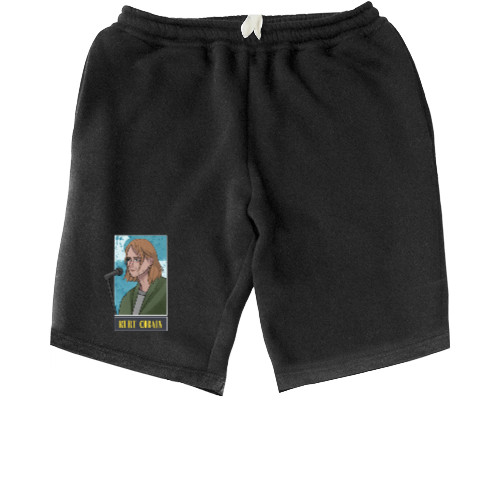 Men's Shorts - Kurt Cobain - Mfest