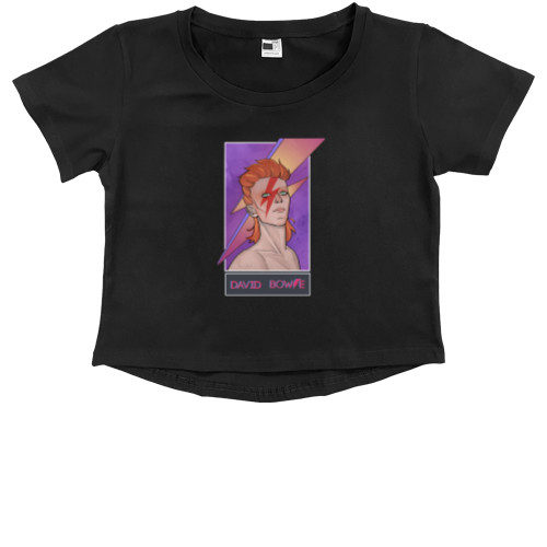 Kids' Premium Cropped T-Shirt - David Bowie - Mfest