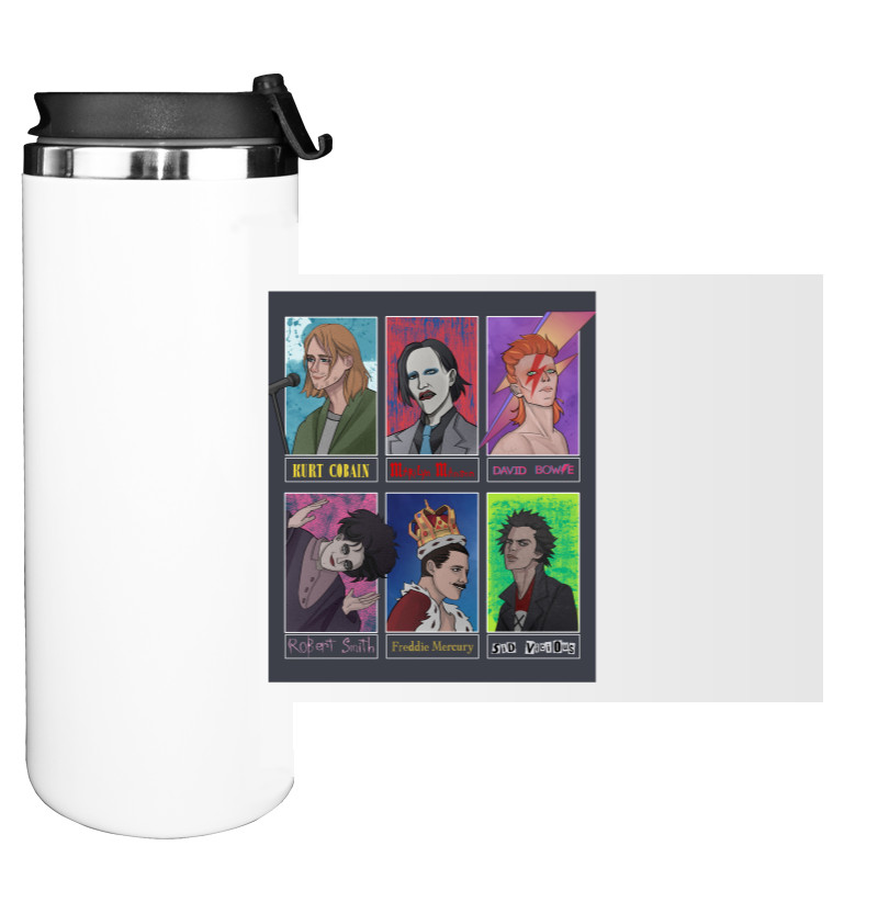 Water Bottle on Tumbler - Rock Legends - Mfest