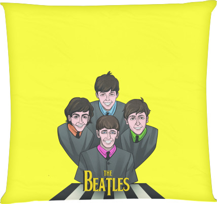 Square Throw Pillow - The Beatles - Mfest