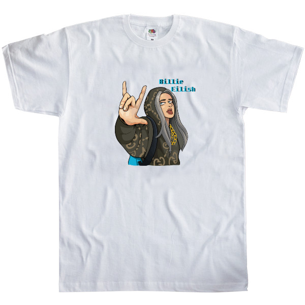 Билли Айлиш/Billie Eilish - Kids' T-Shirt Fruit of the loom - Billie Eilish - Mfest