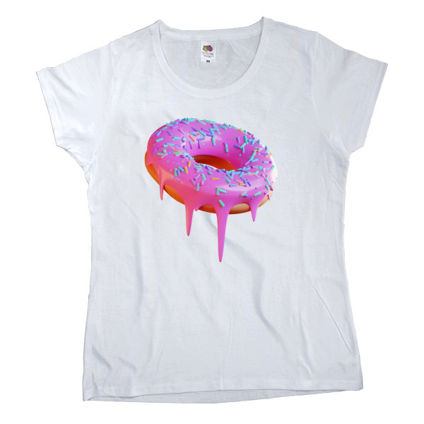 Women's T-shirt Fruit of the loom - DONUT - Mfest