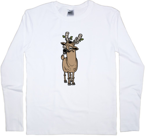 Kids' Longsleeve Shirt - Creepy Deer - Mfest