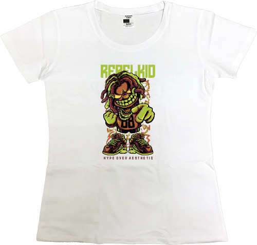 Women's Premium T-Shirt - Rebel Kid - Mfest