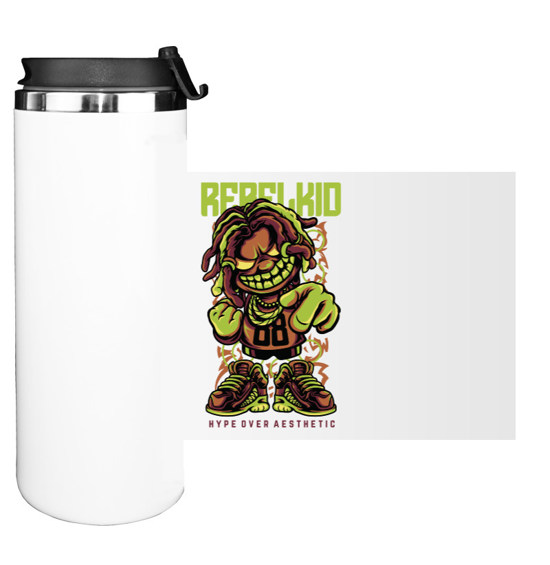 Water Bottle on Tumbler - Rebel Kid - Mfest