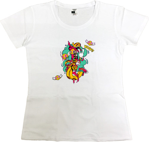 Women's Premium T-Shirt - Doodles - Mfest