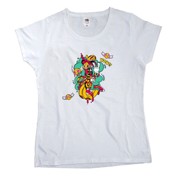 Women's T-shirt Fruit of the loom - Doodles - Mfest