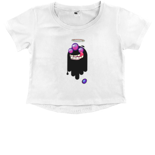 Kids' Premium Cropped T-Shirt - Клякса - Mfest