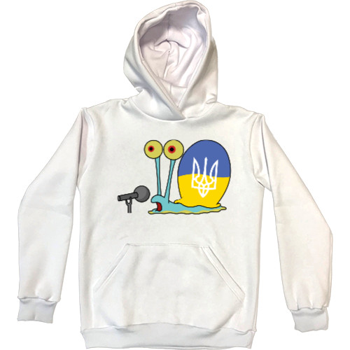 Kids' Premium Hoodie - Gary the Snail supports Ukraine - Mfest