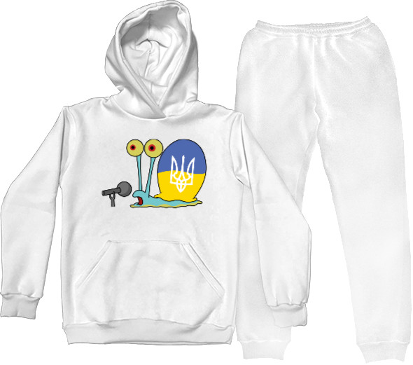 Sports suit for women - Gary the Snail supports Ukraine - Mfest