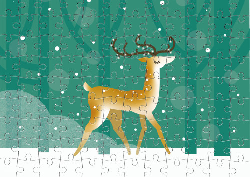 Puzzle - New Year DEER - Mfest