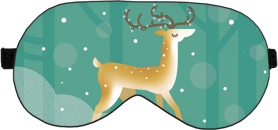 Sleep Mask 3D - New Year DEER - Mfest