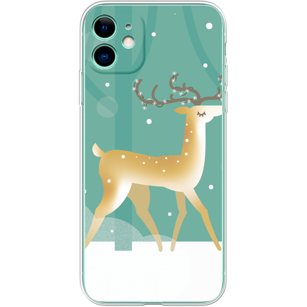 Чехол iPhone - New Year DEER - Mfest