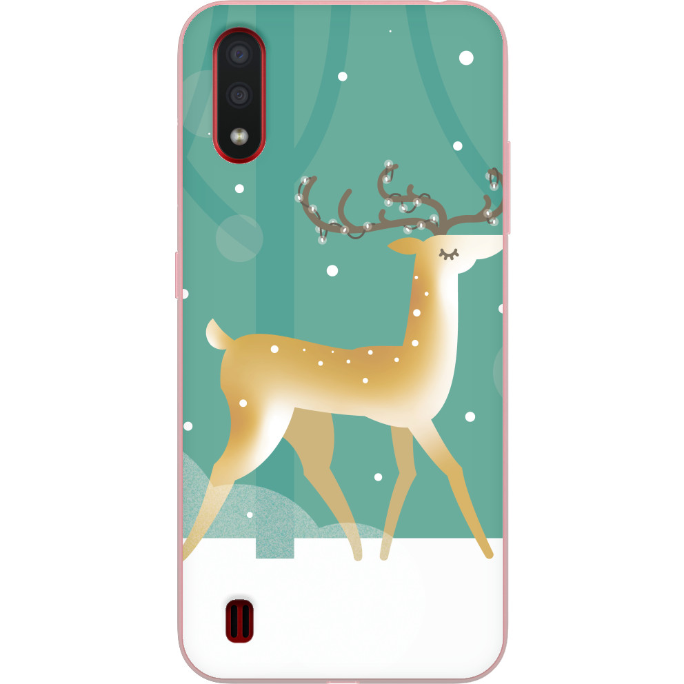 New Year and Christmas - Чехол Samsung - New Year DEER - Mfest