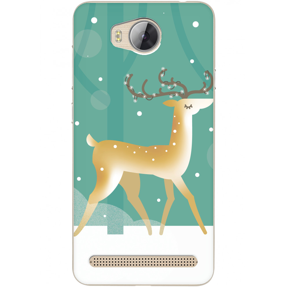 Чехол Huawei - New Year DEER - Mfest