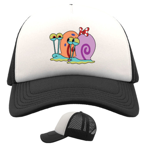 Trucker Cap - Gary the snail family couple - Mfest