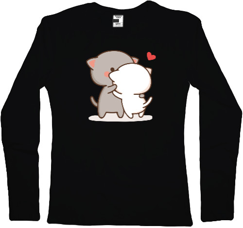 Women's Longsleeve Shirt - Cats kissing - Mfest