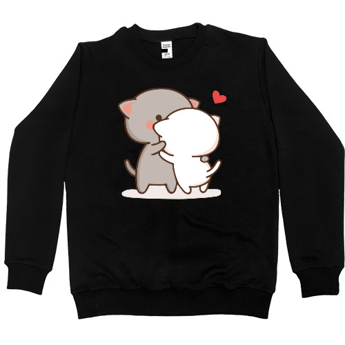 Women's Premium Sweatshirt - Cats kissing - Mfest