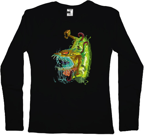 Women's Longsleeve Shirt - Monster Mayhem (Рик и Морти) - Mfest