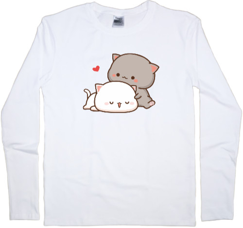 Kids' Longsleeve Shirt - Cats in love 2 - Mfest