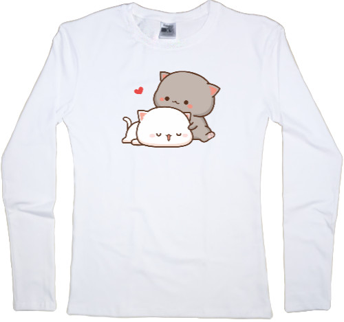 Women's Longsleeve Shirt - Cats in love 2 - Mfest