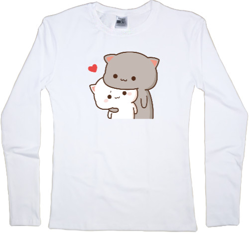 Women's Longsleeve Shirt - Cats in love 1 - Mfest