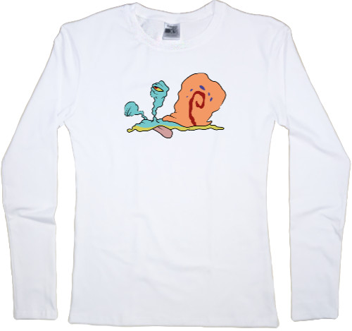 Women's Longsleeve Shirt - GARY THE SNAIL (TIRED) / УЛИТКА ГЭРИ (УСТАЛ) - Mfest