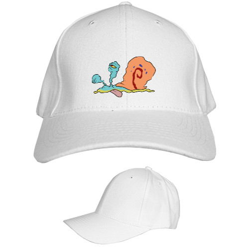 Kids' Baseball Cap 6-panel - GARY THE SNAIL (TIRED) / УЛИТКА ГЭРИ (УСТАЛ) - Mfest