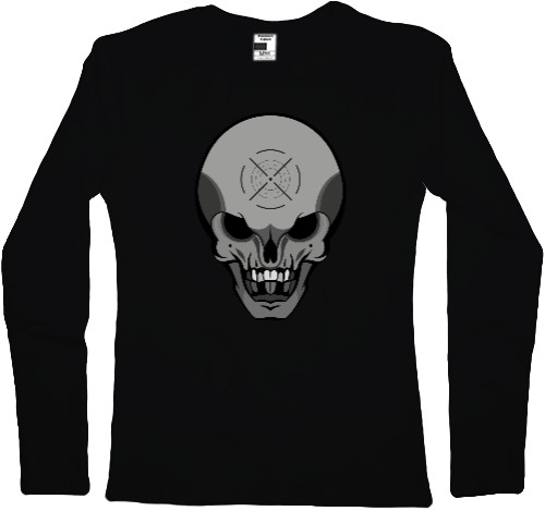 Women's Longsleeve Shirt - Skull / Череп - Mfest