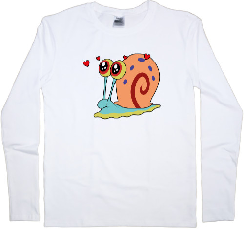 Men's Longsleeve Shirt - GARY THE SNAIL (IN LOVE) / УЛИТКА ГЭРИ (ВЛЮБЛЕНА) - Mfest