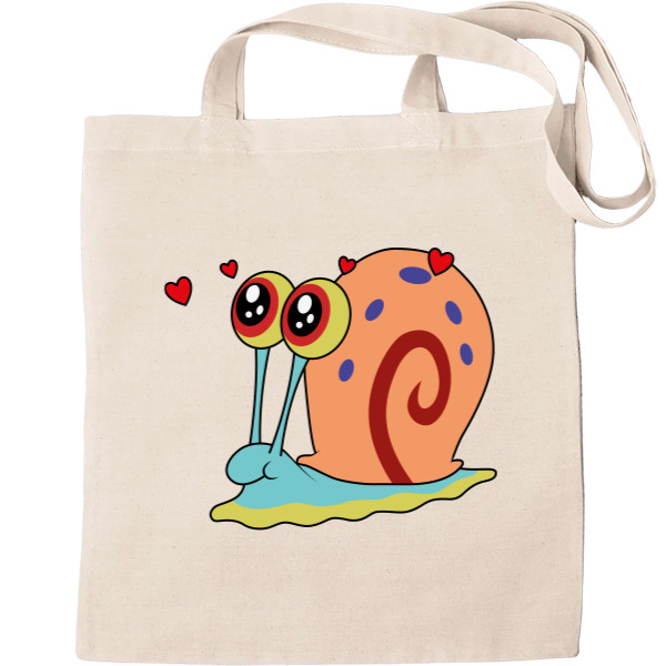 Tote Bag - GARY THE SNAIL (IN LOVE) / УЛИТКА ГЭРИ (ВЛЮБЛЕНА) - Mfest