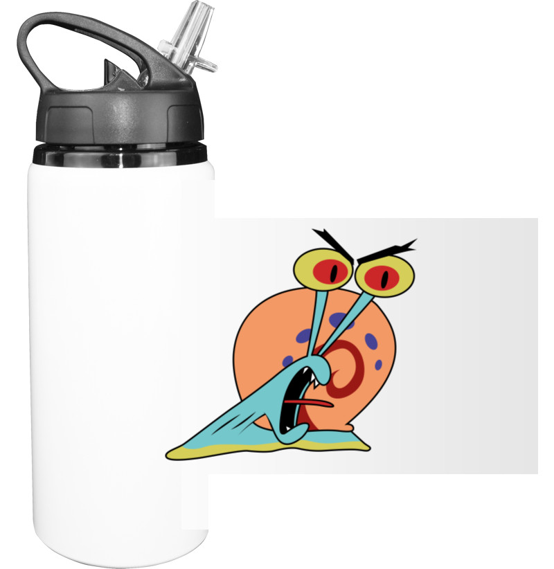 Sport Water Bottle - GARY THE SNAIL (SCREAM) / УЛИТКА ГЭРИ (КРИЧИТ) - Mfest