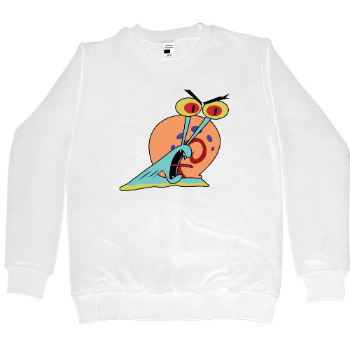 Women's Premium Sweatshirt - GARY THE SNAIL (SCREAM) / УЛИТКА ГЭРИ (КРИЧИТ) - Mfest