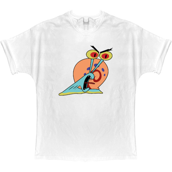 T-shirt Oversize - GARY THE SNAIL (SCREAM) / УЛИТКА ГЭРИ (КРИЧИТ) - Mfest