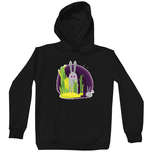 Unisex Hoodie - CARTOON BUBBLEGUM RABBIT / МУЛЬТЯШНЫЙ КРОЛИК - Mfest