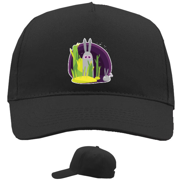 Baseball Caps - 5 panel - CARTOON BUBBLEGUM RABBIT / МУЛЬТЯШНЫЙ КРОЛИК - Mfest