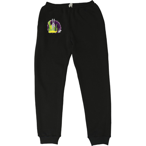 Women's Sweatpants - CARTOON BUBBLEGUM RABBIT / МУЛЬТЯШНЫЙ КРОЛИК - Mfest