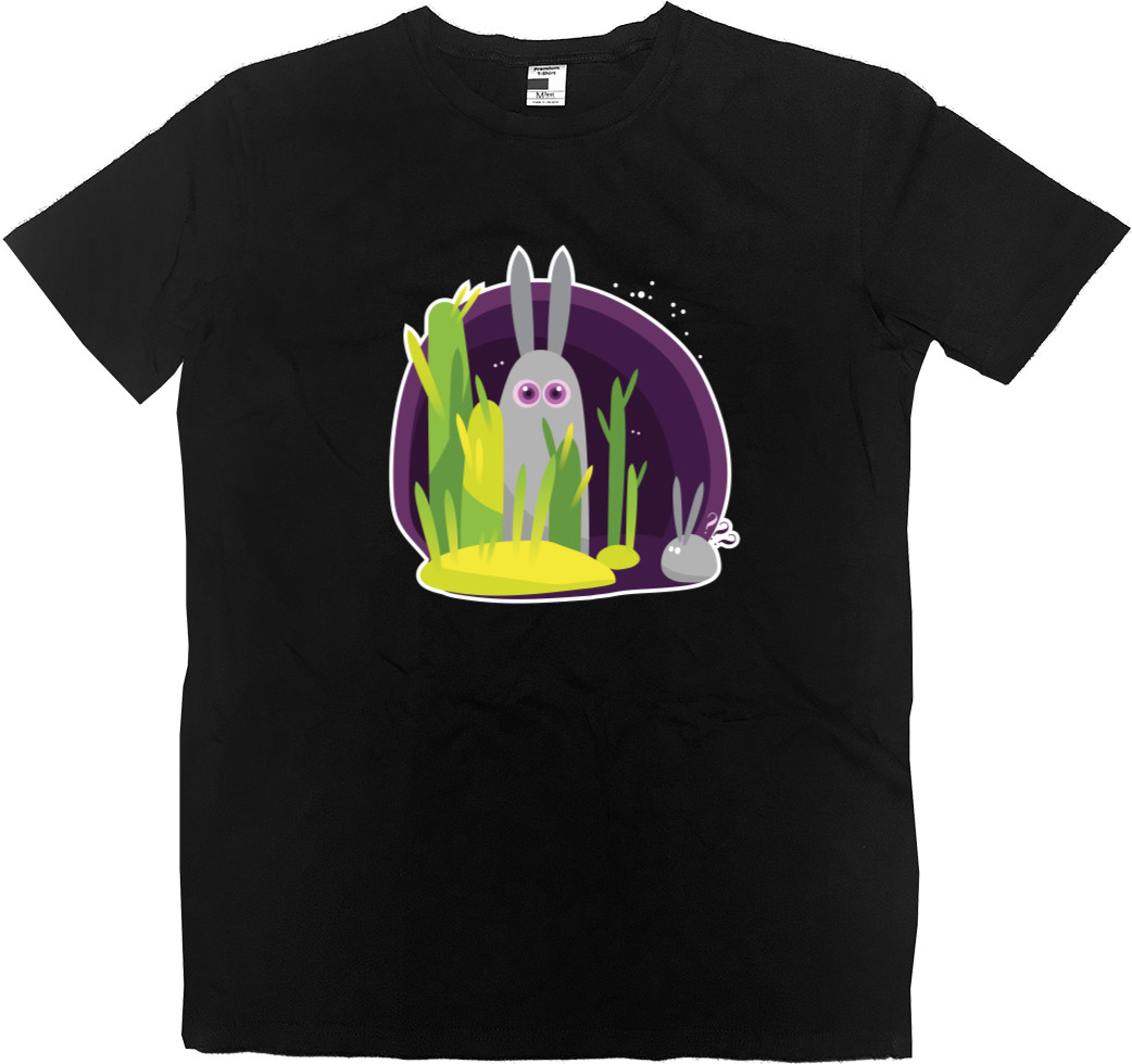 Kids' Premium T-Shirt - CARTOON BUBBLEGUM RABBIT / МУЛЬТЯШНЫЙ КРОЛИК - Mfest