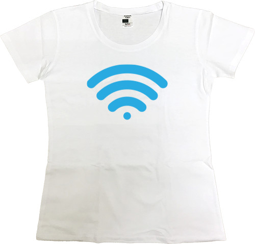 Women's Premium T-Shirt - wireless-signal - Mfest