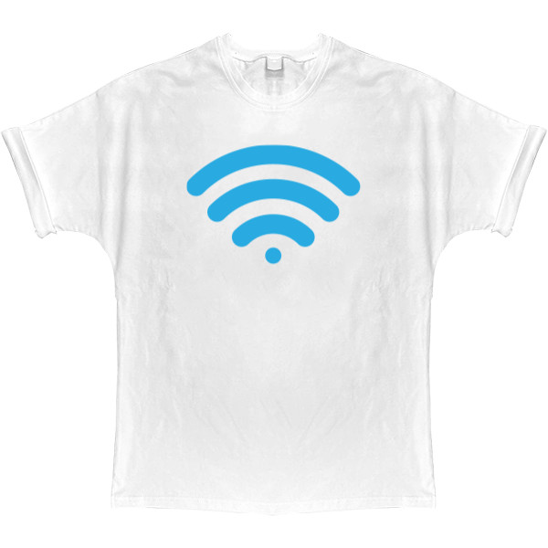 T-shirt Oversize - wireless-signal - Mfest